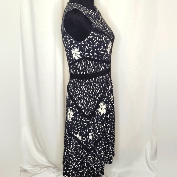 Taylor Floral Sleeveless Fit and Flare Dress - Size 4 - Picture 3 of 9